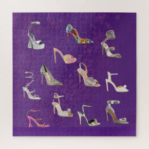 Puzzle Chaussures à talon élevé Collage Stiletto Jigsaw P