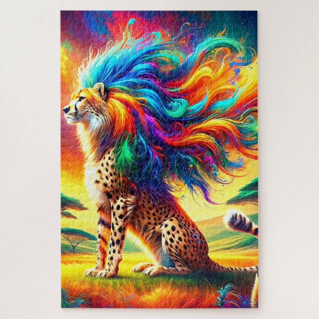Puzzle Cheetah (Vertical)