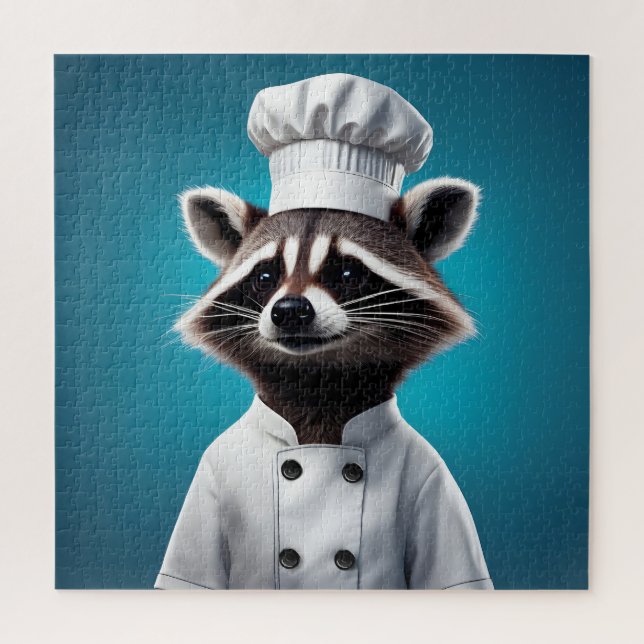 Puzzle Chef Raccoon (Vertical)