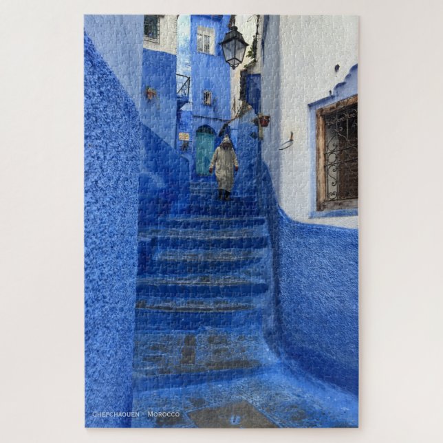 Puzzle Chefchaouen - la ville bleue du Maroc (Vertical)