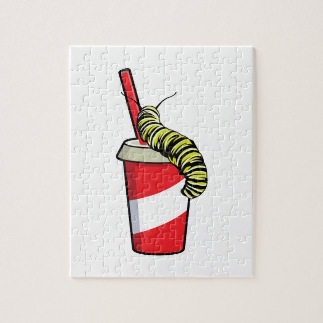 Puzzle Chenille avec boisson (Vertical)