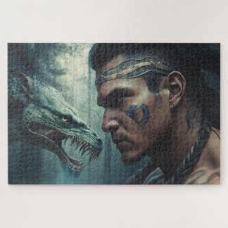 Puzzle Cherokee Warrior et l'Uktena
