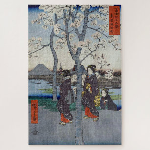 Puzzle Cherry Blossom Utagawa Hiroshige 36 Vues Mt. Fuji