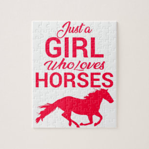 Puzzle Cherry Red Juste Une Fille Qui Aime Les Chevaux