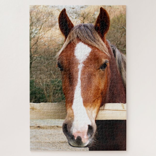 PUZZLE CHESNUT HORSE (Vertical)