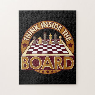 Puzzle ChessBoard Citation Joueur d'échecs Penser Jeu Boa