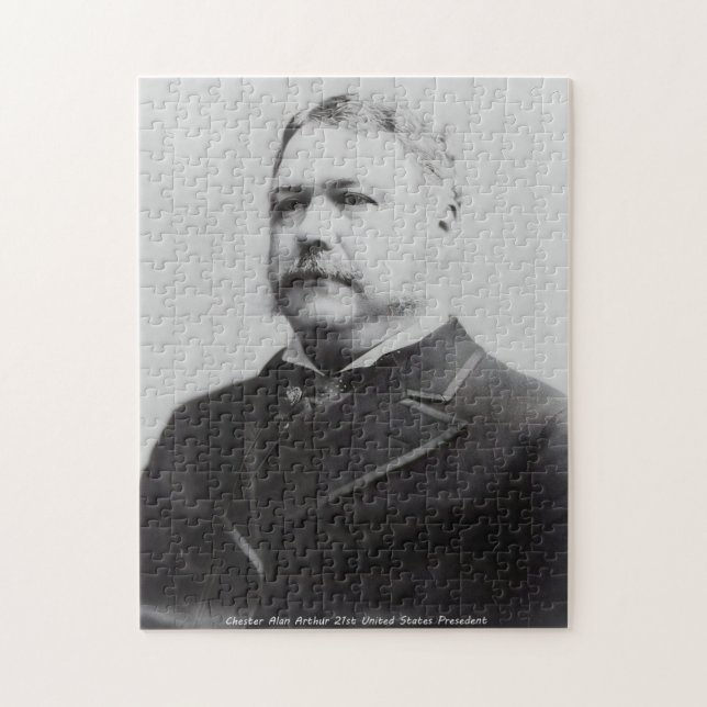 Puzzle Chester Alan Arthur 21e Président de l'Amérique. (Vertical)