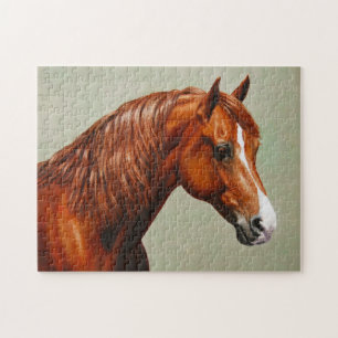 Puzzle Chestnut Morgan Horse