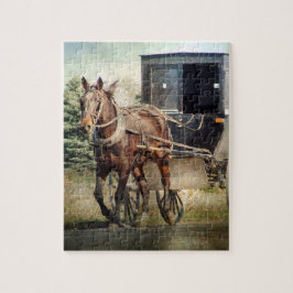 Puzzle Cheval Amish et Buggy