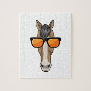 Puzzle Cheval avec lunettes de soleil