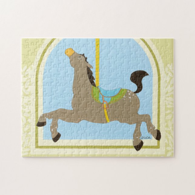 Puzzle Cheval Carrousel par Juin Erica Vess (Horizontal)