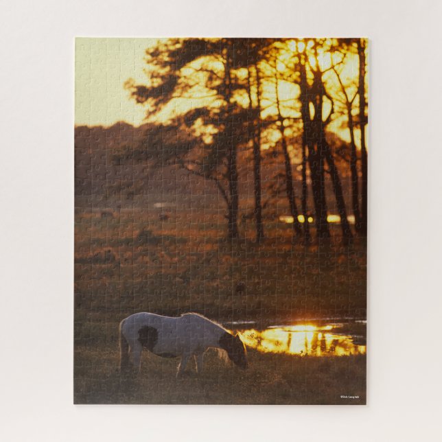 Puzzle Cheval Chincoteague Bob Langrish Pâturage Au Couch (Vertical)
