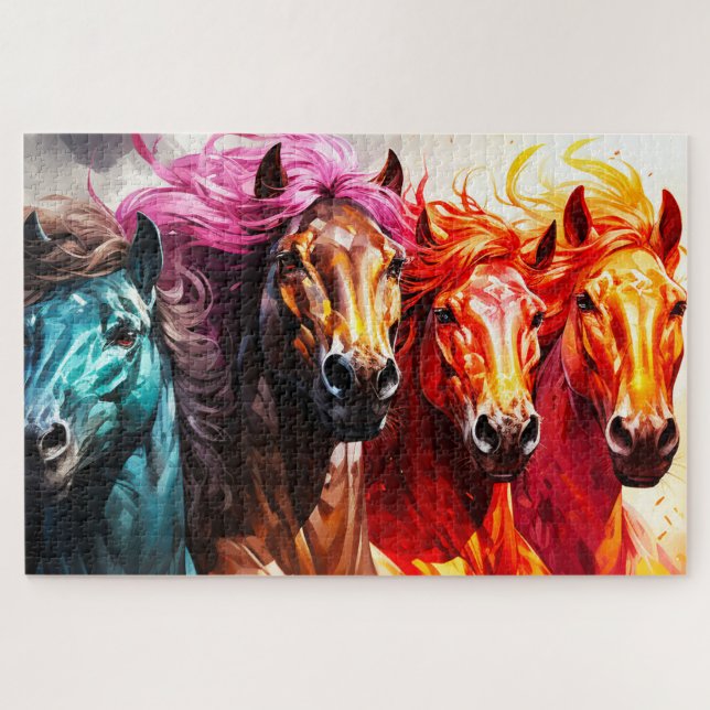 Puzzle Cheval d'art (Horizontal)