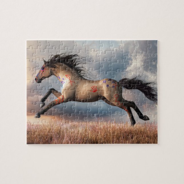 Puzzle Cheval de guerre de Grullo (Horizontal)