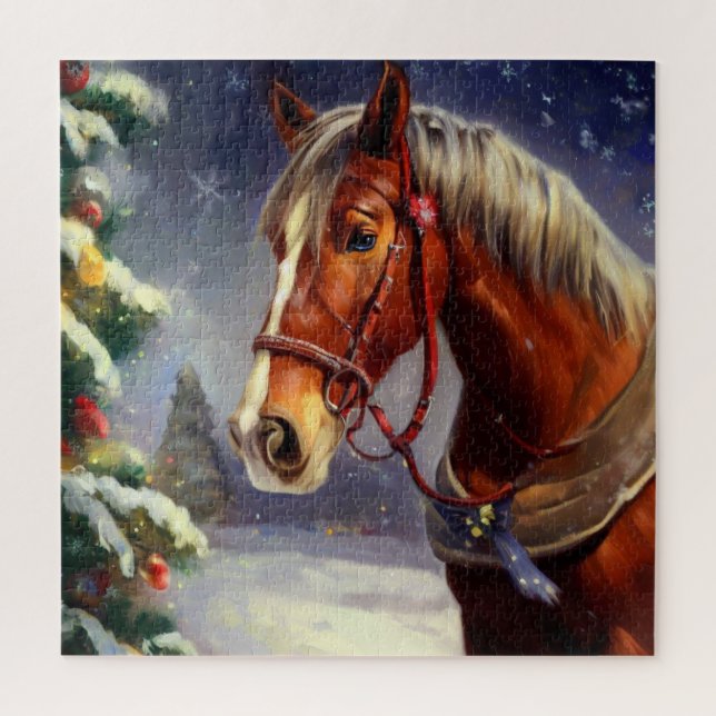 Puzzle Cheval de Noël (1) (Vertical)