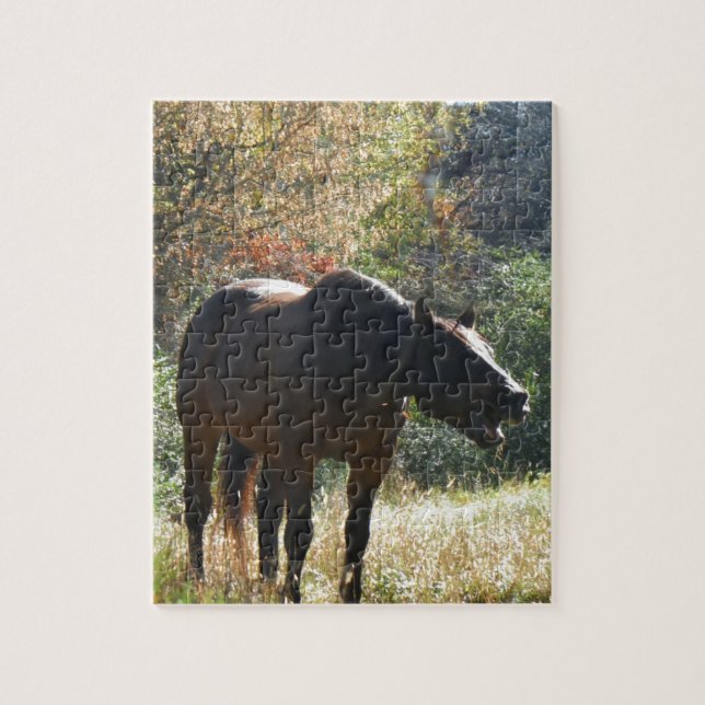 Puzzle Cheval en automne (Vertical)
