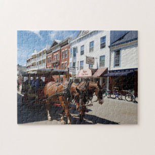 Puzzle Cheval et transport sur l'île Mackinac, Michigan
