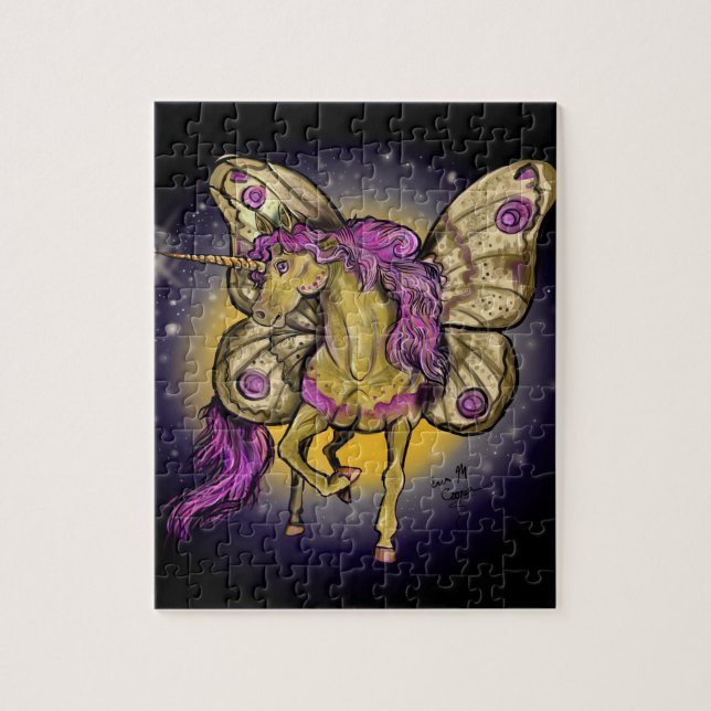 Puzzle Cheval Fairy Jaune Empereur Moth (Vertical)