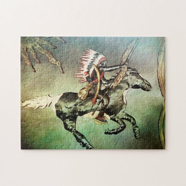 Puzzle Cheval Indien tribal autochtone du Sud-Ouest (Horizontal)