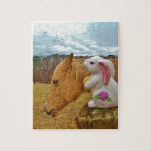 Puzzle Cheval Jaune, Lapin De Printemps