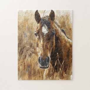Puzzle Cheval Lover Aquarelle Art pour Anniversaire
