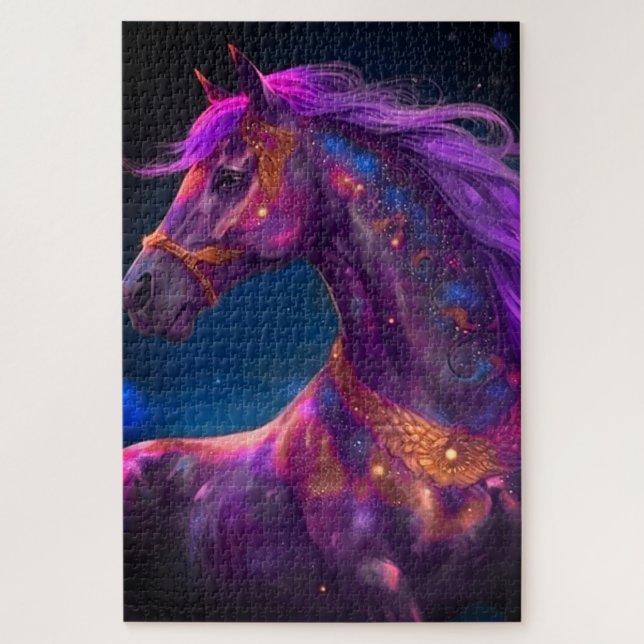 Puzzle Cheval pourpre (Vertical)
