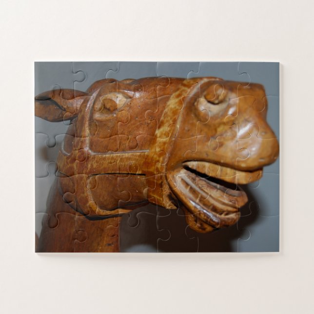 Puzzle Cheval Rocheux mignon (Horizontal)