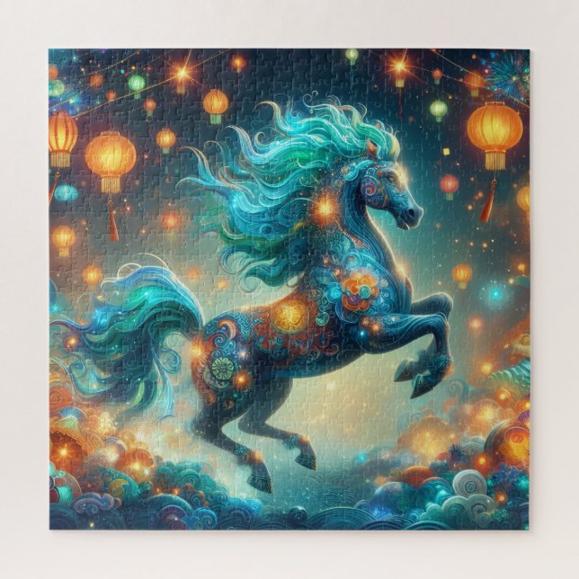 Puzzle Cheval sarcelle transformateur (Vertical)