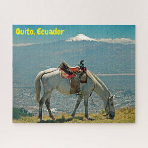 Puzzle Cheval & volcan, Quito, Équateur