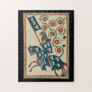 Puzzle Chevalier Avec Aigle Heraldry, Médiéval Du 14ème S
