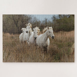 Puzzle Chevaux de Camargue en course