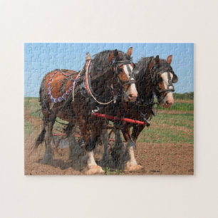 Puzzle Chevaux de labour Clydesdale.