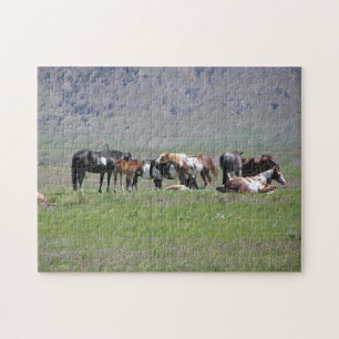 puzzle - Chevaux peints