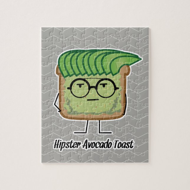 Puzzle Cheveux de graisseur en verre de hippie de pain (Vertical)