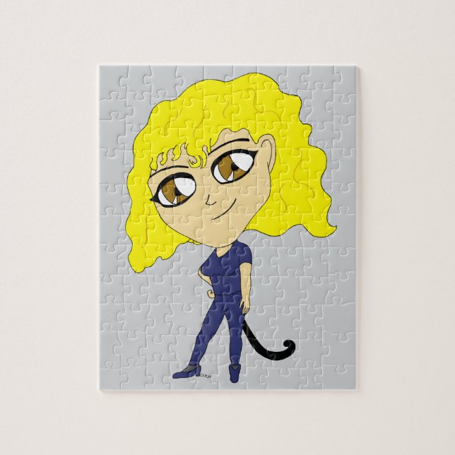 Puzzle Chibi avec une queue de chat (Vertical)