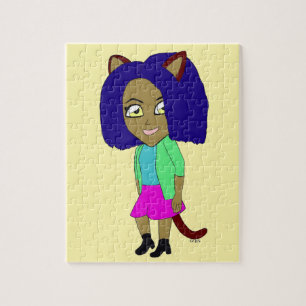 Puzzle chibi catgirl
