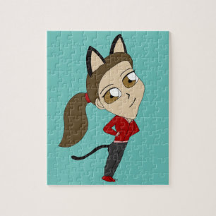 Puzzle chibi catgirl