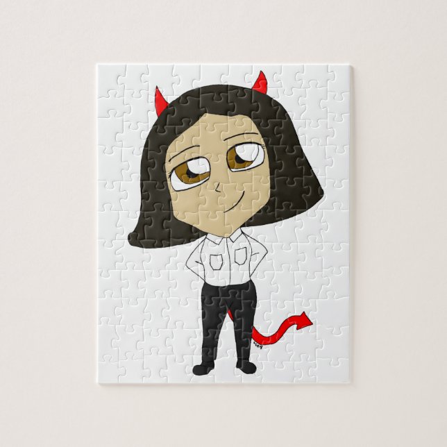Puzzle chibi devil girl (Vertical)