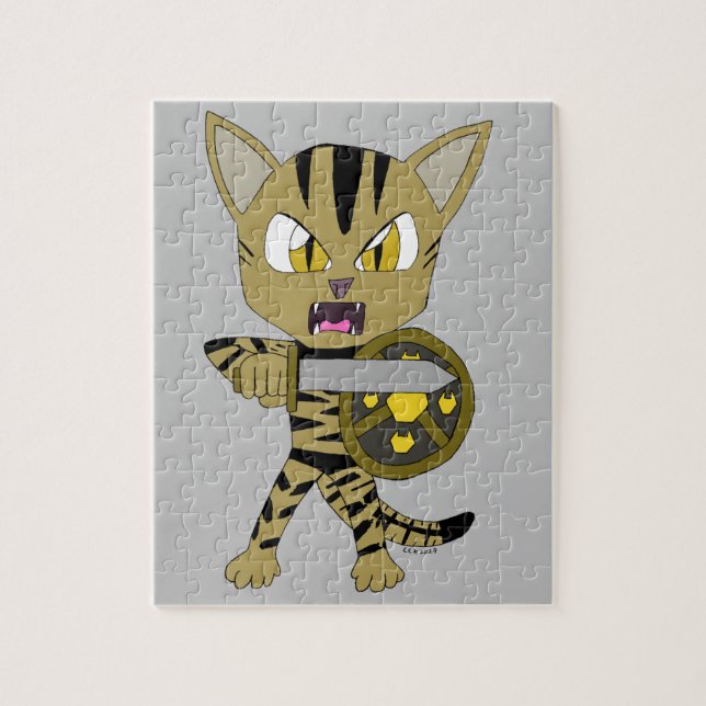 Puzzle Chibi Warrior Cat (Vertical)
