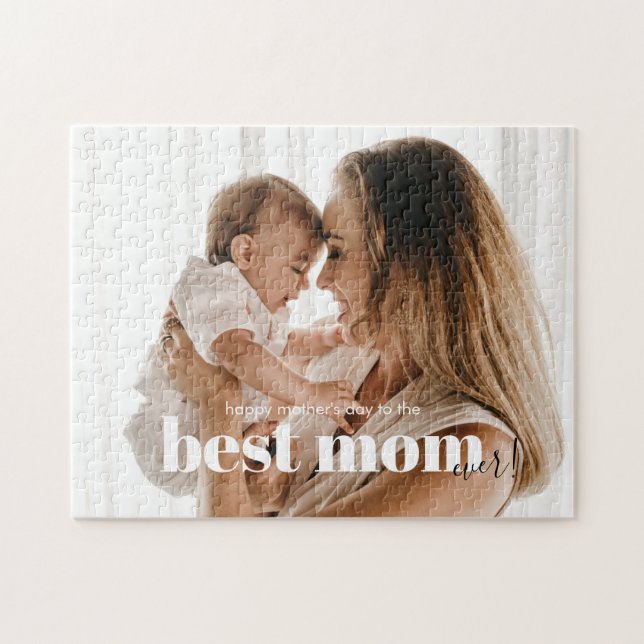 Puzzle Chic moderne branché Meilleure maman Jamais Photo (Horizontal)