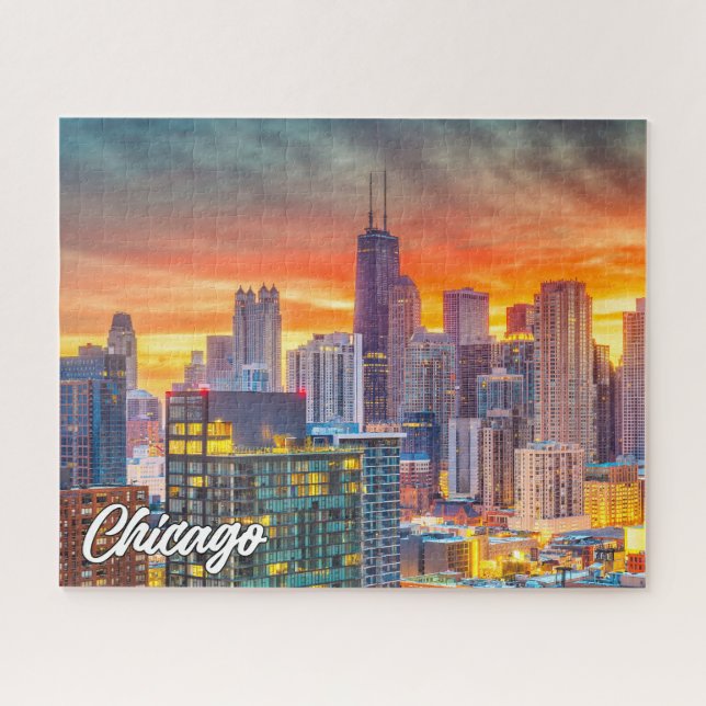 Puzzle Chicago, Illinois, États-Unis (Horizontal)