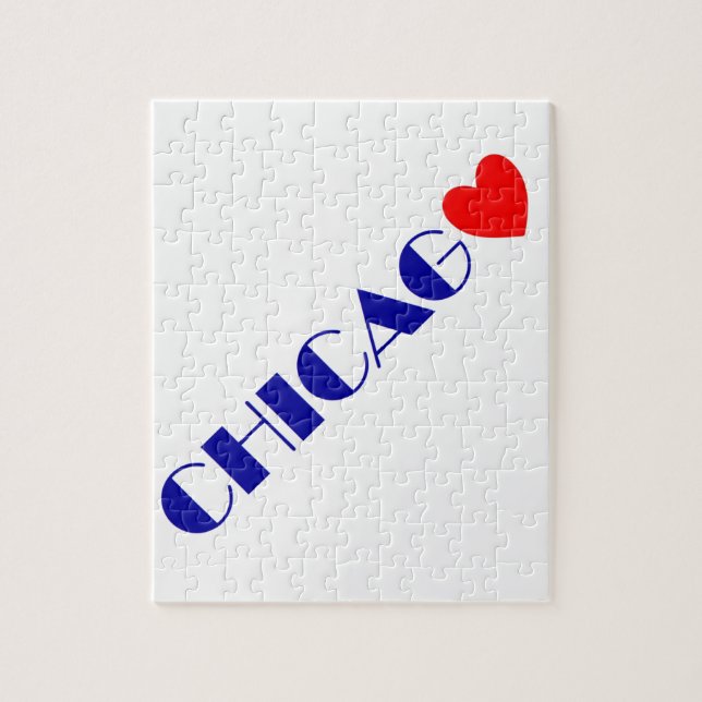 Puzzle chicago j'aime (Vertical)