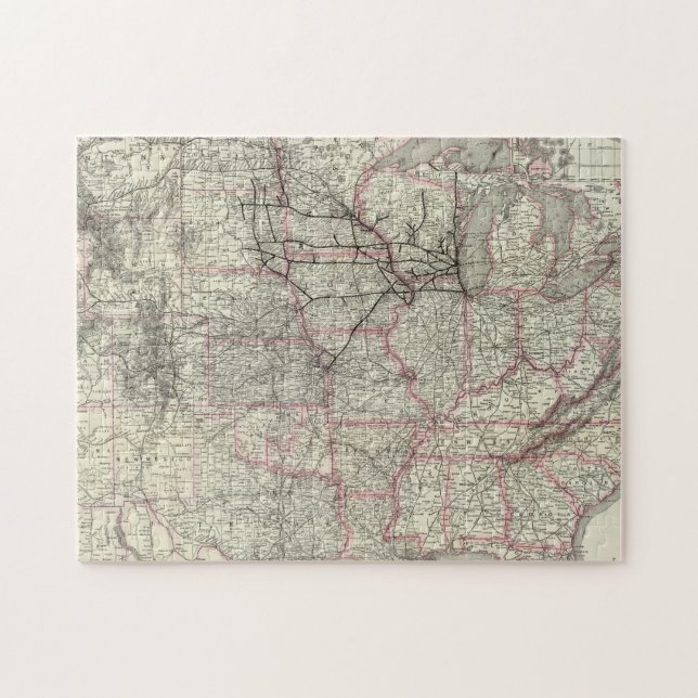 Puzzle Chicago Milwaukee et St Paul Ry et connexions (Horizontal)