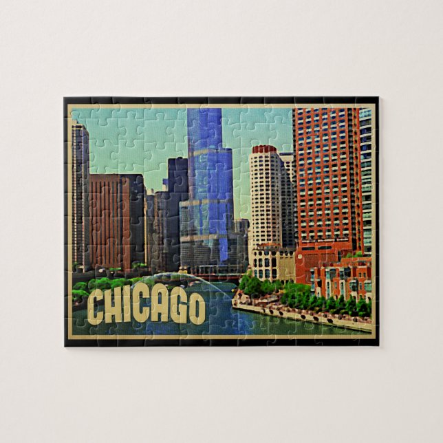 Puzzle Chicago Skyline (Horizontal)