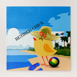Puzzle Chick retraité...à la plage, bien sûr