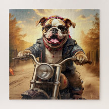 Chien à balais à balais à vélo