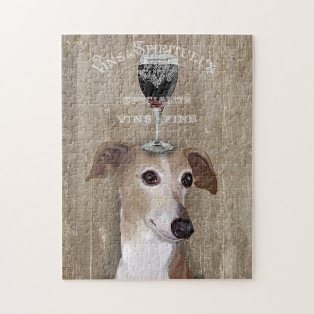 Puzzle Chien Au Vin Greyhound (Vertical)