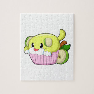 Puzzle Chien avec gâteau