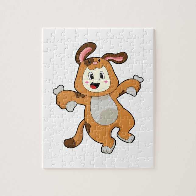 Puzzle Chien avec os comme lapin (Vertical)