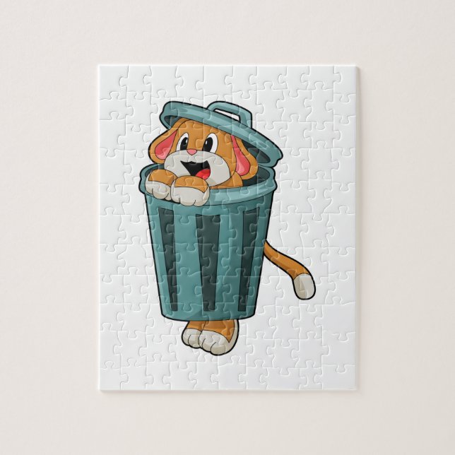 Puzzle Chien avec Trashcan (Vertical)